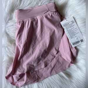 Lululemon Fast and Free High-Rise Classic-Fit Split Short 3" in Pink Haze NWT